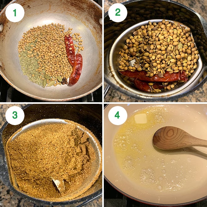 step by step pictures of making kadai paneer at home