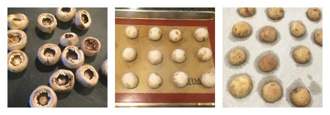 Vegetarian Stuffed Mushrooms Recipe-Step-1